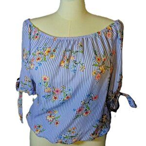Haute Project 3XL Lightweight Short Sleeve Elastic Collar/Shldr Polyester Blouse